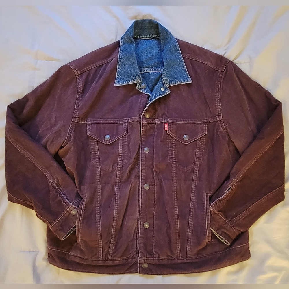 Levi's RED TAB TWO FACED CORDUROY REVERSIBLE DENIM JACKET